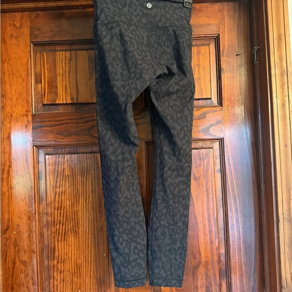 lululemon athletica Black Subtle Leopard Print Leggings